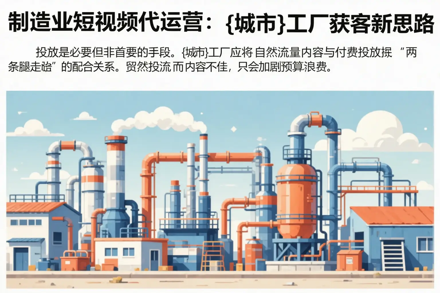 制造业短视频代运营：临邑工厂获客新思路